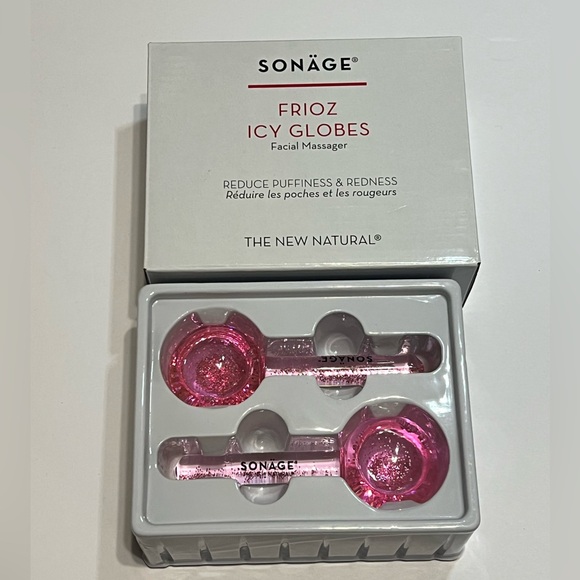 SONÄGE FRIOZ ICY PINK GLOBES FACIAL MASSAGERS - Picture 3 of 6